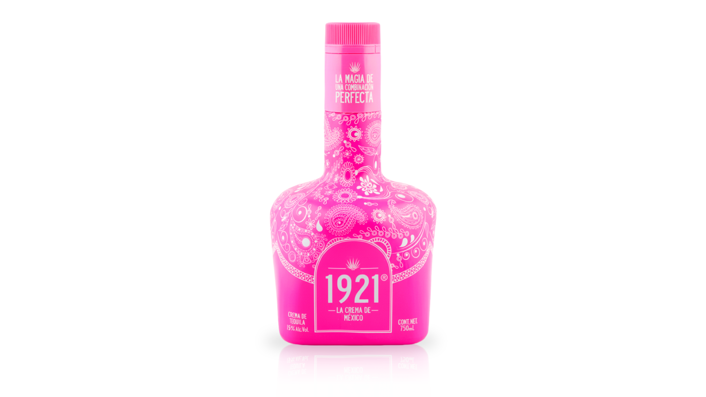 1921 Tequila Cream 750ml Irresistible Rosa Edition