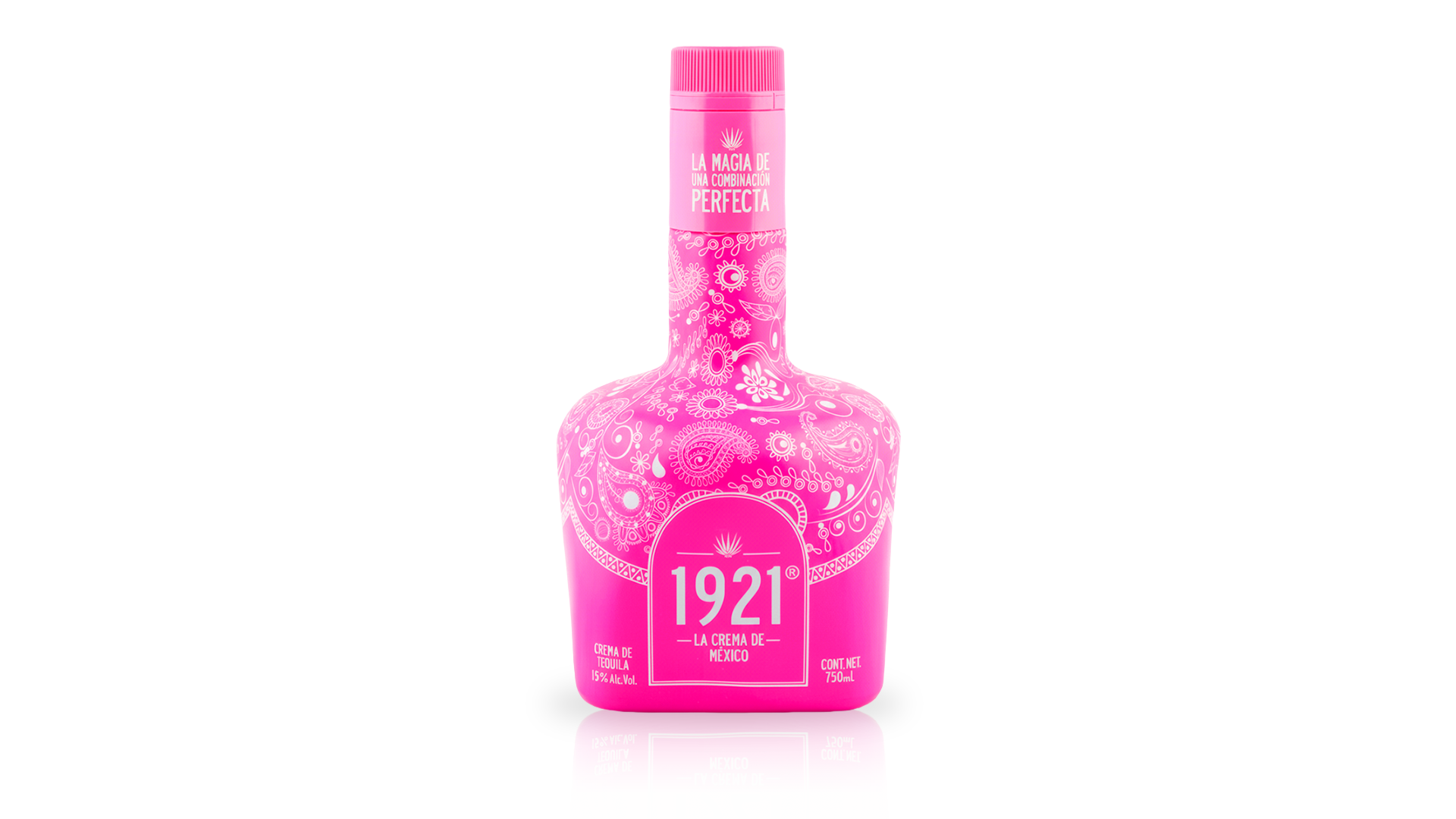 1921 Crema de Tquila 750ml Edición Irresistible Rosa