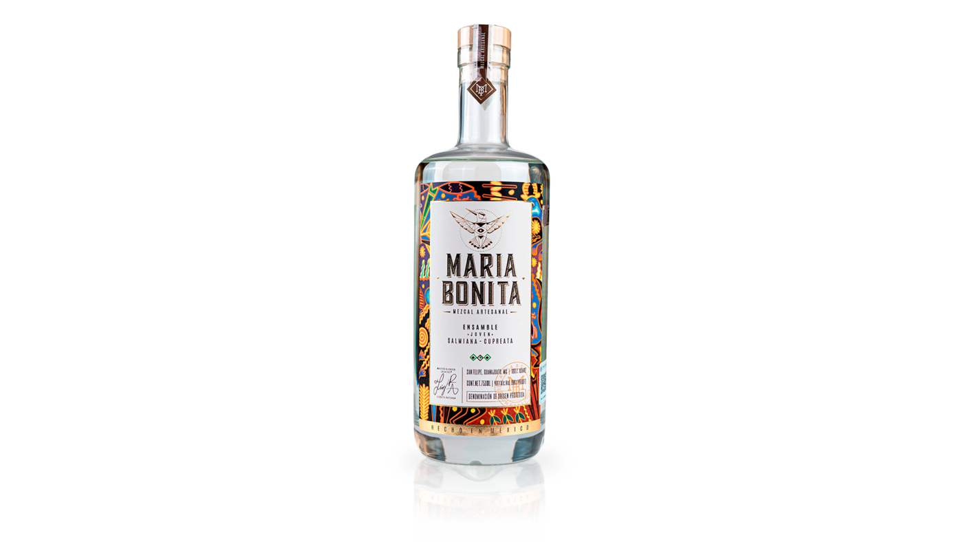 Maria Bonita Artisanal Mezcal 750 ml | Salmiana & Cupreata Agave Ensemble